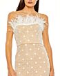Mac Duggal 68140 Feather Neckline Strapless Dress
