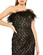 Mac Duggal 68140 Feather Neckline Strapless Dress