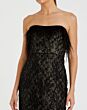 Mac Duggal 68140 Feather Neckline Strapless Dress