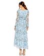 Mac Duggal 55880 Bishop Sleeve Floral Print Dress