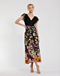 Mac Duggal 68204 Floral Skirt Ruffle Sleeve Dress