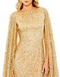 Mac Duggal 5931 Jewel Neck Cape Sleeve Dress