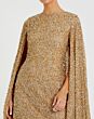 Mac Duggal 5931 Jewel Neck Cape Sleeve Dress