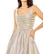 Mac Duggal 68350 Square Neck Taffeta A-Line Dress