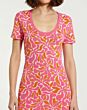 Mac Duggal K10045 Scoop Neck Floral Knit Dress