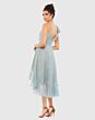 Mac Duggal 49489 Asymmetric Ruffle Hem Spaghetti Strap Dress