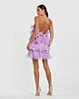 Mac Duggal 49874 Halter Neck Tiered Ruffle Cocktail Dress