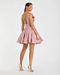 Mac Duggal 49971 Shoulder Bow Plunging Neck A-Line Homecoming Dress