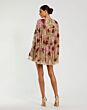 Mac Duggal 6123 Cape Sleeve Floral Tent Silhouette Short Party Dress