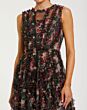 Mac Duggal 8307 Ruffle High Neck Sleeveless Floral Dress