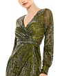 Mac Duggal 5295 Cuffed Sleeves Embellished Dress