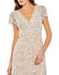 Mac Duggal 35104 Ruffle Sleeve Floral Dress