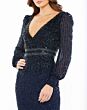 Mac Duggal 93593 Bishop Sleeve Beaded Dress
