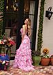 Ava Presley 40026 Ruffle Hem Front Cutout Floral Dress