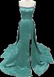 Ava Presley 40088 Sweetheart Neck Satin Overskirt Dress
