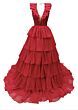 Ava Presley 42257 Beaded Bodice High Slit Ruffle Dress