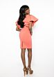 Ava Presley 38558 Ruffle Sleeves Jewel Neck Dress