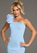 Jovani 40201 Floral One Shoulder Fitted Dress