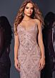 Jovani 38848 Lace-Up Back Embellished Dress