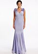 Jovani 48120 3D Floral Straps Open V-Back Dress