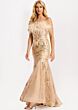Jovani 48465 Feather Neckline Embellished Dress