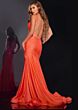 Jovani 43573 Side Slit Backless Glitter Dress