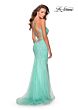 La Femme 28622 Lace-Up Back Embellished Dress