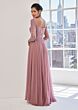 Mori Lee 73125 A-Line Sweetheart Neck Three-Quarter Sleeve Dress