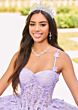 Princesa by Ariana Vara PR30158 Cape Sleeve Corset Quince Gown