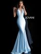 Jovani 68670 Backless Formal Gown with Chapel Train