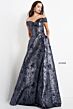 Jovani 03674 Off The Shoulder Metallic Dress
