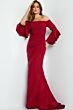 Jovani 07065 Bell Sleeve Off The Shoulder Dress
