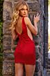 Jovani 09892 Sheer Sides Glitter Dress