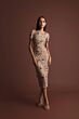 Mac Duggal 10102 Jewel Neckline Floral Embellished Dress