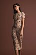 Mac Duggal 10102 Jewel Neckline Floral Embellished Dress