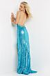 Jovani 1012 High Slit Sequin Dress