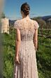 Mac Duggal 11866 Illusion Neck Beaded A-Line Formal Dress