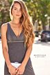Montage by Mon Cheri 120922 V-Neck Metallic Dress