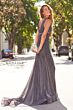 Montage by Mon Cheri 120922 V-Neck Metallic Dress