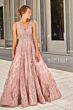 Ivonne D Exclusively for Mon Cheri 120D10 V-Neck Embroidered Dress