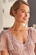 Ivonne D Exclusively for Mon Cheri 120D10 V-Neck Embroidered Dress
