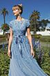 Mac Duggal 14521 Jewel Illusion Neckline Floral Embroidered Dress