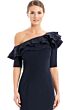 Alexander by Daymor 1663 Ruffle Neckline Short Sleeve Dress