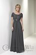 Christina Wu 17769 Lace Bodice V-Back Dress