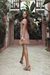 Mac Duggal 21072 Front Pocket Short Sleeve Dress
