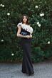 Mac Duggal 21079 Asymmetrical Neckline Flower Embellished Dress