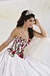 House of Wu 26908 Floral Embroidered Quinceanera Dress