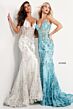 Jovani 3675 Corset Top Sequin Dress