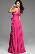 Jovani 37374 Ruched Top Ruffle Skirt V-Neck Dress