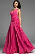 Jovani 37374 Ruched Top Ruffle Skirt V-Neck Dress